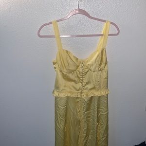 EASTNWEST LABEL CORSRT YELLOW DRESS